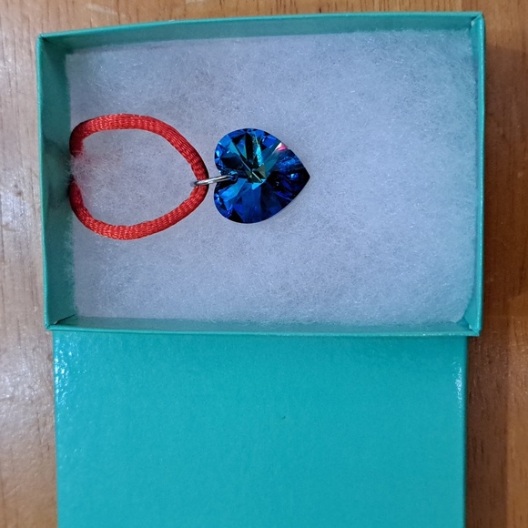 Summer Seashell Crystal Heart Necklace - Picture 4 of 6